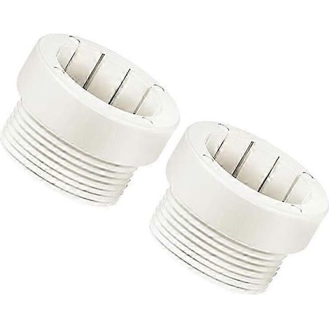 Manchon stabilisateur pour parasol de piscine, insert stabilisateur pour mât de parasol uniquement (pour parasols de 4,4 cm), adaptateur pour parasol de plage, support de parasol, adaptateur-White 2pc (1/5)