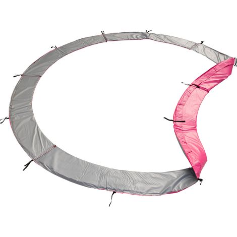 HAPPY GARDEN - Matelas de protection réversible pour trampoline Ø245cm CANBERRA - gris/rose