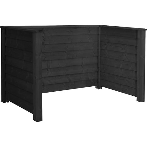 FRANKEL kaiserkraft, Cache-poubelle Klink Profil, bois, L x l (1/5)