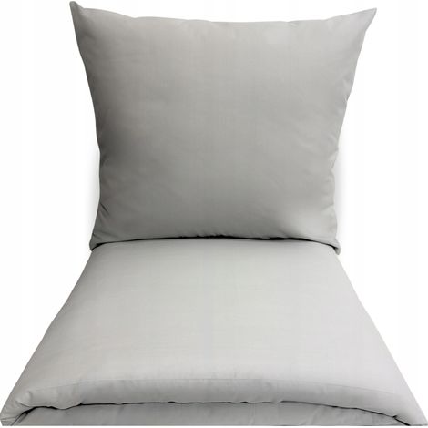 Bettwäsche-Set, einfarbig, 160 x 200 cm, glatt, 100 % Baumwolle, 3-teilig, Polen