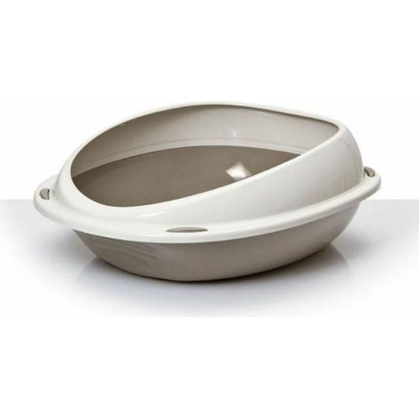 Aimé lettiera taupe con bordo removibile