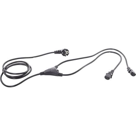 Câble Y pour appareils IEC HAWA 1008274 noir 2.35 m W279841 (1/2)
