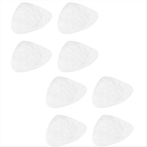 8 chiffons microfibre rechange pour serpillière vapeur, lot de 8, nettoyage sols, compatible balai vapeur, tissu épais réutilisable, haute absorption, 40cm, usage domestique (1/5)