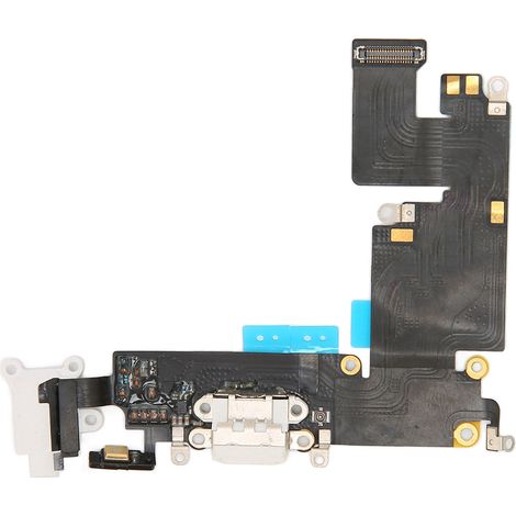 Flex Cable de Port de Charge avec Micro et Prise Casque pour iPhone 6 Plus - Blanc (1/5)