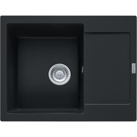 Franke Einbauspüle Maris MRG 611-62 Fragranit+ Black Matt Excenterbedienung (Druckknopf) (1/3)