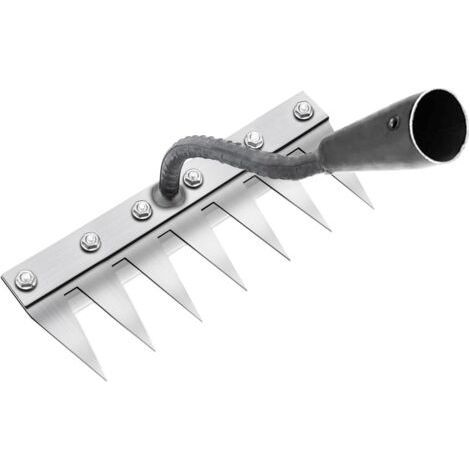 PA Râteau de Désherbage Multifonction en Métal, Râteau De Jardin 7 Dents, Râteau De Jardin Portable pour Désherber, (sans Manche) (1/4)