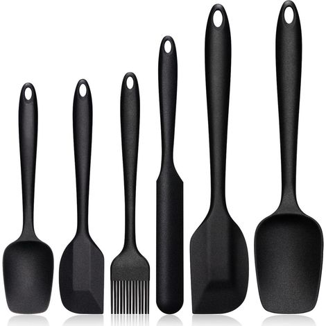 6-teiliges Silikon Teigschaber Set, Hitzebeständig, Kratzfest, Küchenhelfer