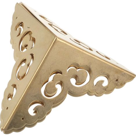 4 protège-coins décoratifs, cuivre, pour boîtes et coffrets (1/5)