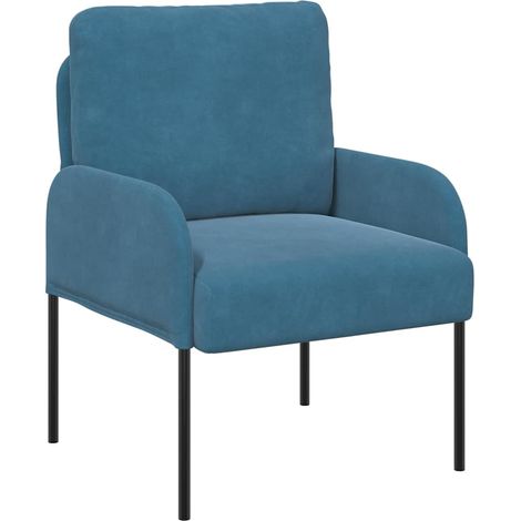Maison Exclusive - Canapés avec coussin 55cm Bleu Contreplaqué (1/5)