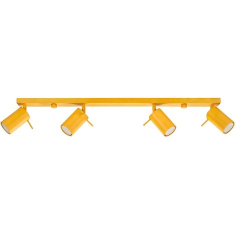 Deckenleuchten RING gelb 4xGU10 80cm Stahl Sollux (1/5)