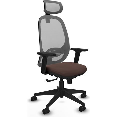 Chaise de bureau piqueras y crespo Cilanco gris similicuir (1/2)