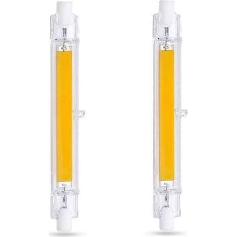 R7S 118mm 20W Kaltweiß 6000K LED-Lampe, 2000 lm, nicht dimmbar, schlanke COB R7S 118mm LED-Lampe für Wand-/Stehlampen, 2er-Pack (1000 Stück) (1/5)