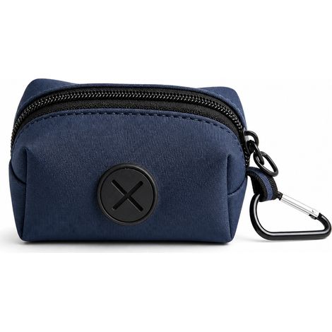 Pochette porte-sacs à déjections bleu marine à clip (1/5)