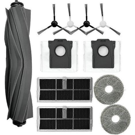 Accessoires compatibles avec le robot aspirateur Dreame Mova E30 Ultra : brosse rotative, sac à poussière, brosse latérale et pièces de rechange. (1/5)