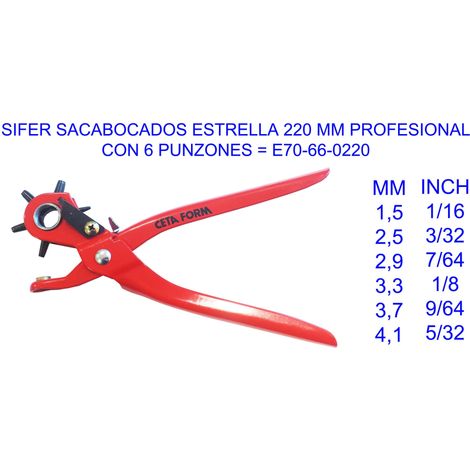 SIFER Perforatore a stella 220 mm Professional 70-66-0220