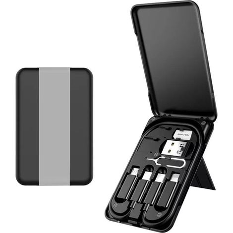 (Noir) Adaptateur de carte mémoire Adaptateur intelligent universel multifonction Étui de carte mémoire Version standard (1/5)