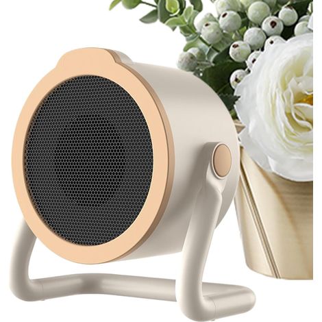 Petit Chauffage d'Appoint Silencieux 500W - Radiateur Électrique pour Camping-Car, Maison, Chambre, Bureau, Garage, Tente, Salon, Dortoir
