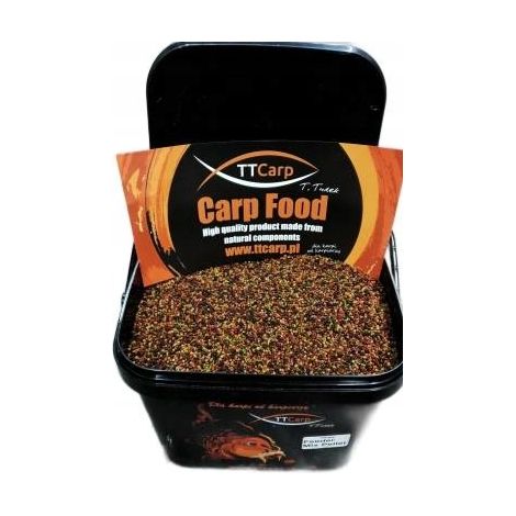 Mezcla de pellets para comedero TTCarp de 2-4 mm, olor fuerte, 20 kg