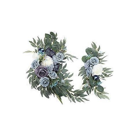 2 Stück künstliche Hochzeitsblumen, einfacher DIY-Bogen (1/3)
