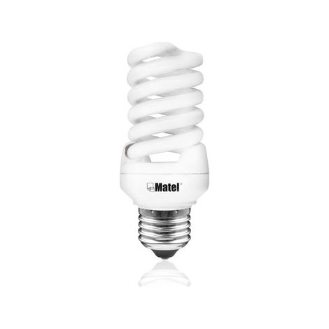 Bombilla bajo consumo matel espiral micro E27 30W 2700K (1/3)