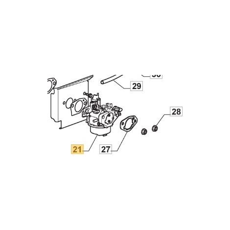 Carburatore motore tagliaerba rasaerba modelli 1430H 1436H 118550375/0 STIGA