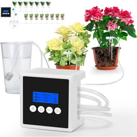 Automatic Watering System 20 m – Drip Kit with Dual Pump and LED Display – For Garden, Greenhouse, and Vegetable Bed (1/5)