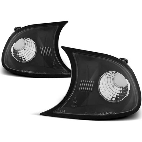 Paire Clignotants BMW serie 3 E46 Coupe Cabriolet 2001 A 2003 noir-27325835