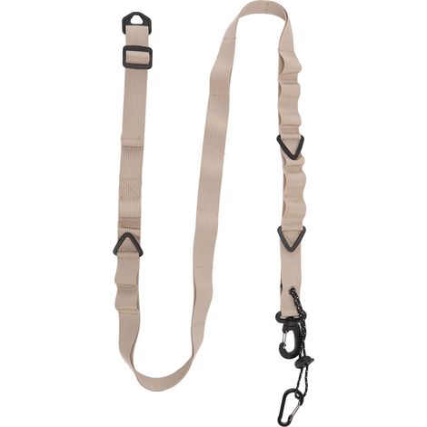 Mehrzweck-Schultergurt aus Canvas mit 24 verstellbaren Löchern zum Aufhängen von Camping-Wäscheleinen, Khaki (1/5)