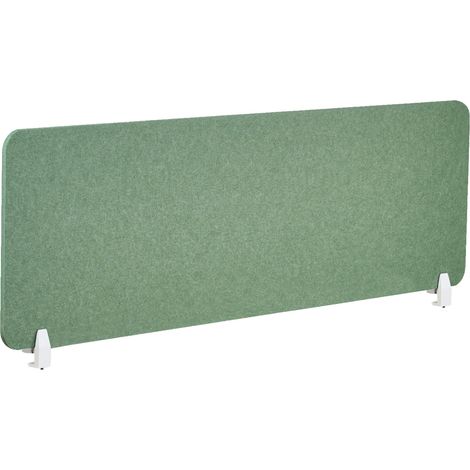 Divisorio da scrivania PET Pannello acustico Tessuto fonoassorbente 160 x 50 cm Verde Split (1/5)