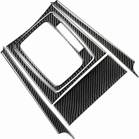 Schalthebel-Zierblende aus Kohlefaser für Mercedes-Benz W204 C-Klasse 07-13 (Linkslenker)