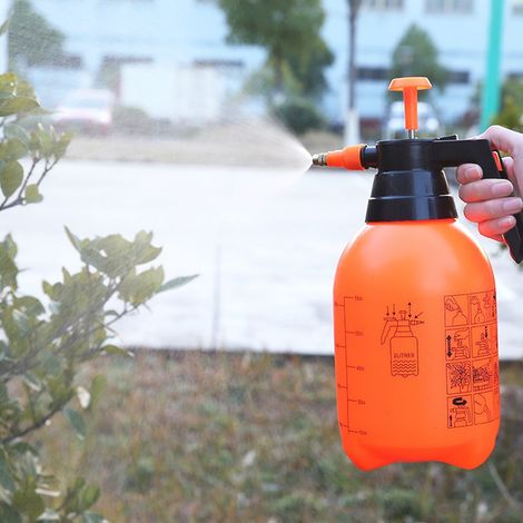 Pulvérisateur à pression Garden Sprayer 2L Légé ergonomique en plastique APE PP Orange Modes d'arrosage jardin pour fertilisation nettoyage désinfection (1/5)