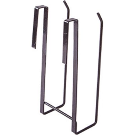 Porte-rouleau de papier toilette tour support suspendu armoire accessoires de cuisine étagère (noir) (1/2)