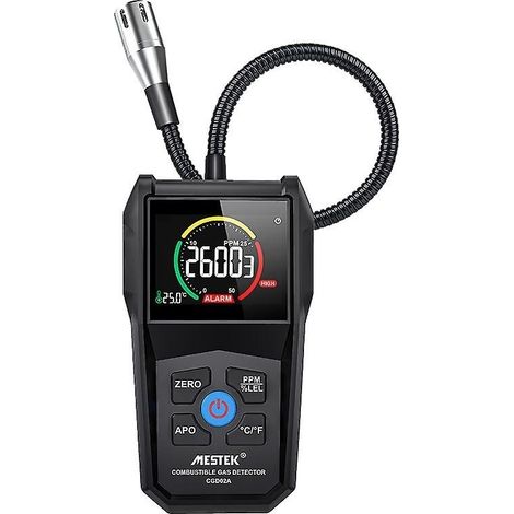 Détecteur de fuites de gaz naturel, méthane, propane, butane, GPL, GNL, portable, numérique, LED, avec alarme sonore, pour la ville, les camping-cars, la maison et les véhicules. (1/5)