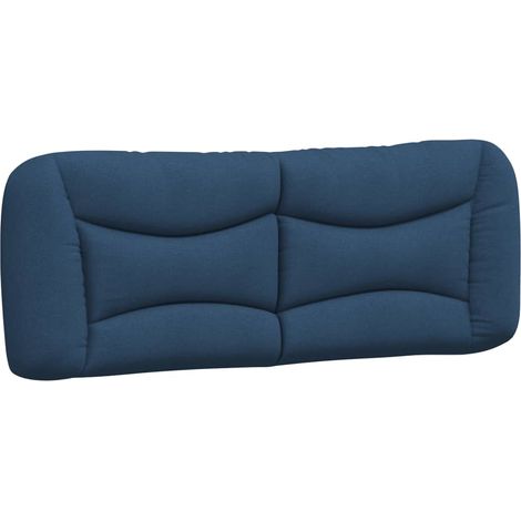 vidaXL Cuscino Testiera Hvar Blu 120 cm in Tessuto (1/5)