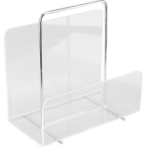 Porte-revues en acrylique transparent, porte-documents pour le bureau, rangement et décoration.