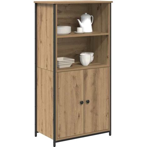 Armoire en Chêne Massif Artisanale - Penderie de Rangement 62 x 36 x 121,5 cm pour Chambre (1/5)