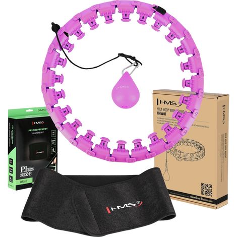 Gewichteter Hula Hoop, Violett, Übergröße, Taillenstütze