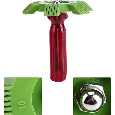 [Limpiador y suavizador de cubiertas] [Herramienta de peine] [Plástico, verde+rojo] – Suciedad, aire acondicionado automotriz, recogedor de aceite, espaciado 8/9/10/12/14/15 paneles por pulgada, longi (1/5)