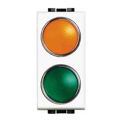BTIN4372AV doppio portalampada con 2 diffusori 1 arancio + 1 verde