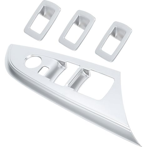 4 pièces Cadre de bouton de vitre Chrome Mat Autocollant Compatible X3 F25 2011-2018 Conduite à Gauche (1/3)
