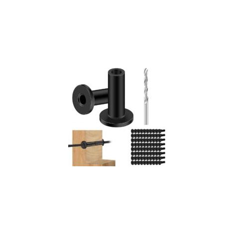 80 manchons de protection en acier inoxydable noir (1/5)