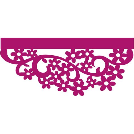 Küchenvorhang D36, durchbrochenes Design, 60 x 30 cm, Gänseblümchen