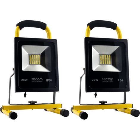 Pack 2 Proyectores LED Provit Portátil con Batería Recargable 20W (1/5)