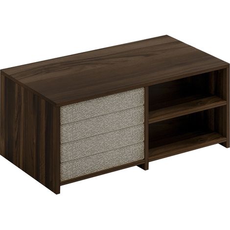 Couchtisch aus Holz "Gord" - 90 x 45 x 44 cm - Braun