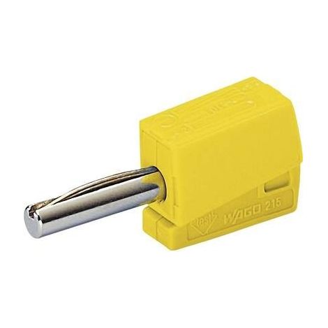 WAGO Spina a banana Spina dritta Ø perno: 4 mm Giallo 1 pz.