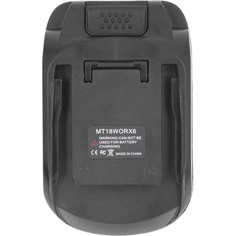 Adaptateur De Batterie - 18 V Vers 20 V - Pour Outils Sans Fil Worx - 6 Broches - ABS - 1 Pièce (1/4)