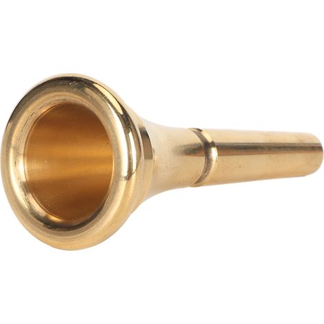 Embout en laiton doré standard pour cor d'harmonie, résistant à la rouille, idéal pour concerts et scène. (1/5)