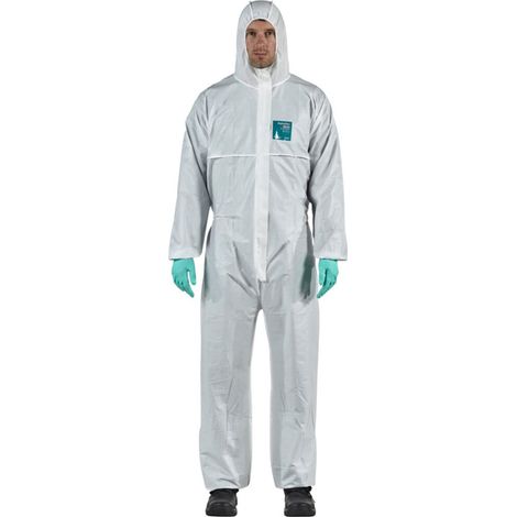 Ansell Schutzoverall Typ 5/6 AlphaTec 1800, weiß, Unisex-Größe: XL