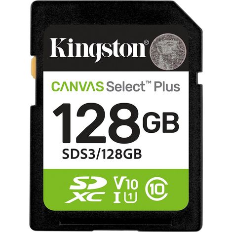 KINGSTON Carte memoire 128GB SDXC Canvas Select Plus SDS3 128GB (1/4)