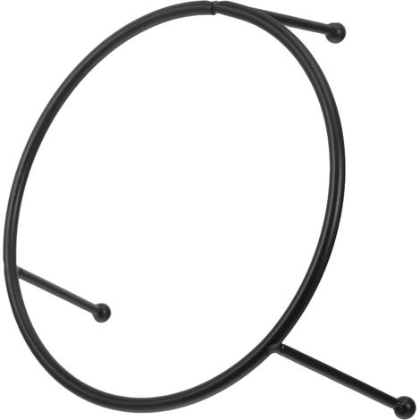 Support Boule de Jardin Fer Forgé Noir Porte Sphère Extérieur Résistant aux Intempéries pour Boules de Socle Stable pour Globe de Verre et Orbe Transparent (1/5)